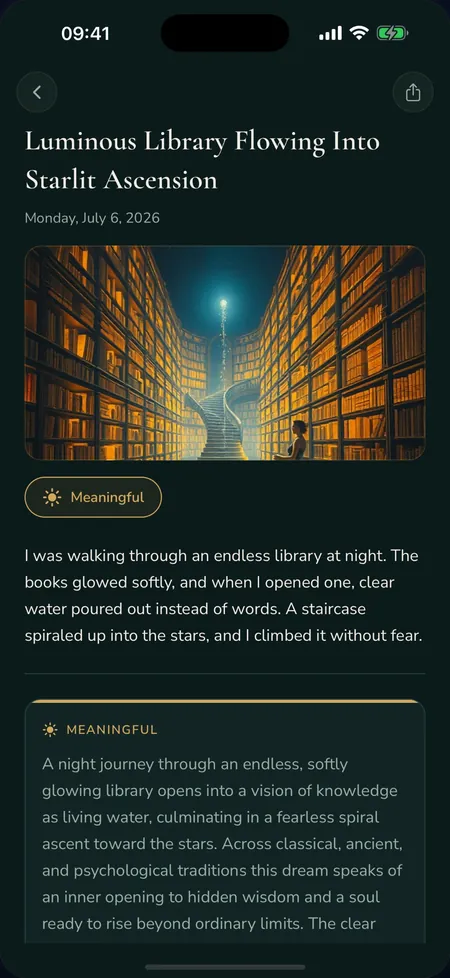 1in46 AI dream interpreter app