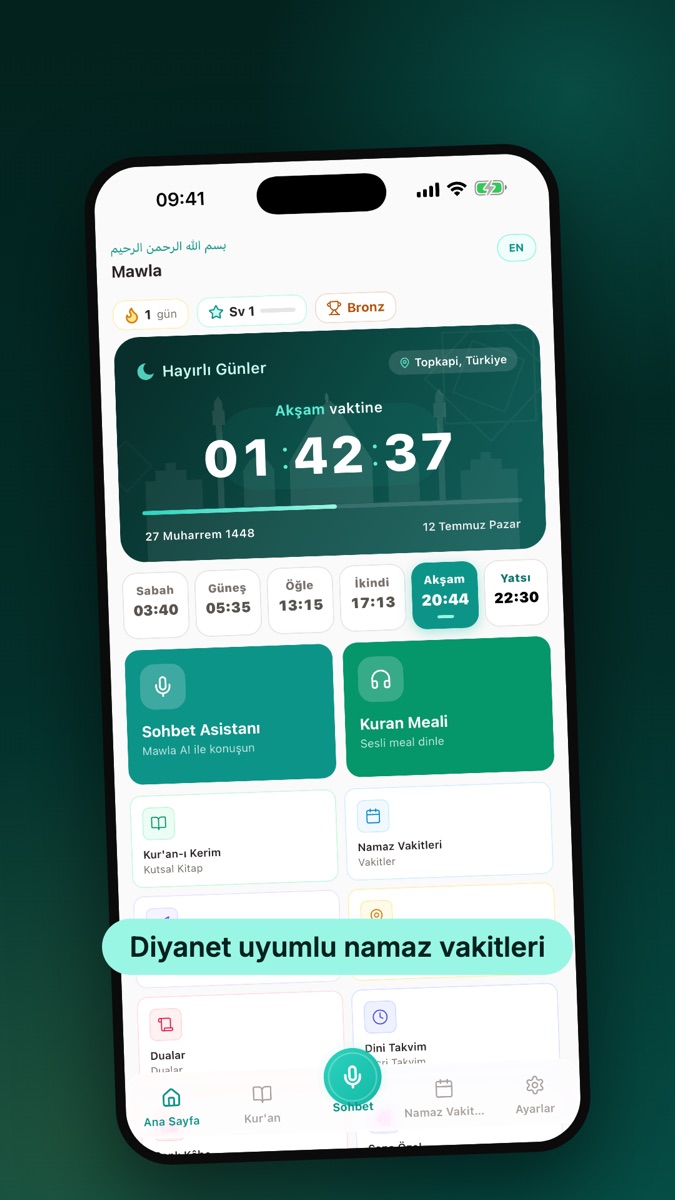 Mawla: Quran, Prayer Times screenshot 2